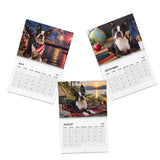 Boston Terrier World 2027 Wall Calendar .