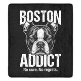 Boston Addict (No Cure. No Regrets.) Ultra-Soft Micro Fleece Blanket .