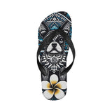 Hawaiian Boston Terrier Dog Flip Flops (For both Men and Women)