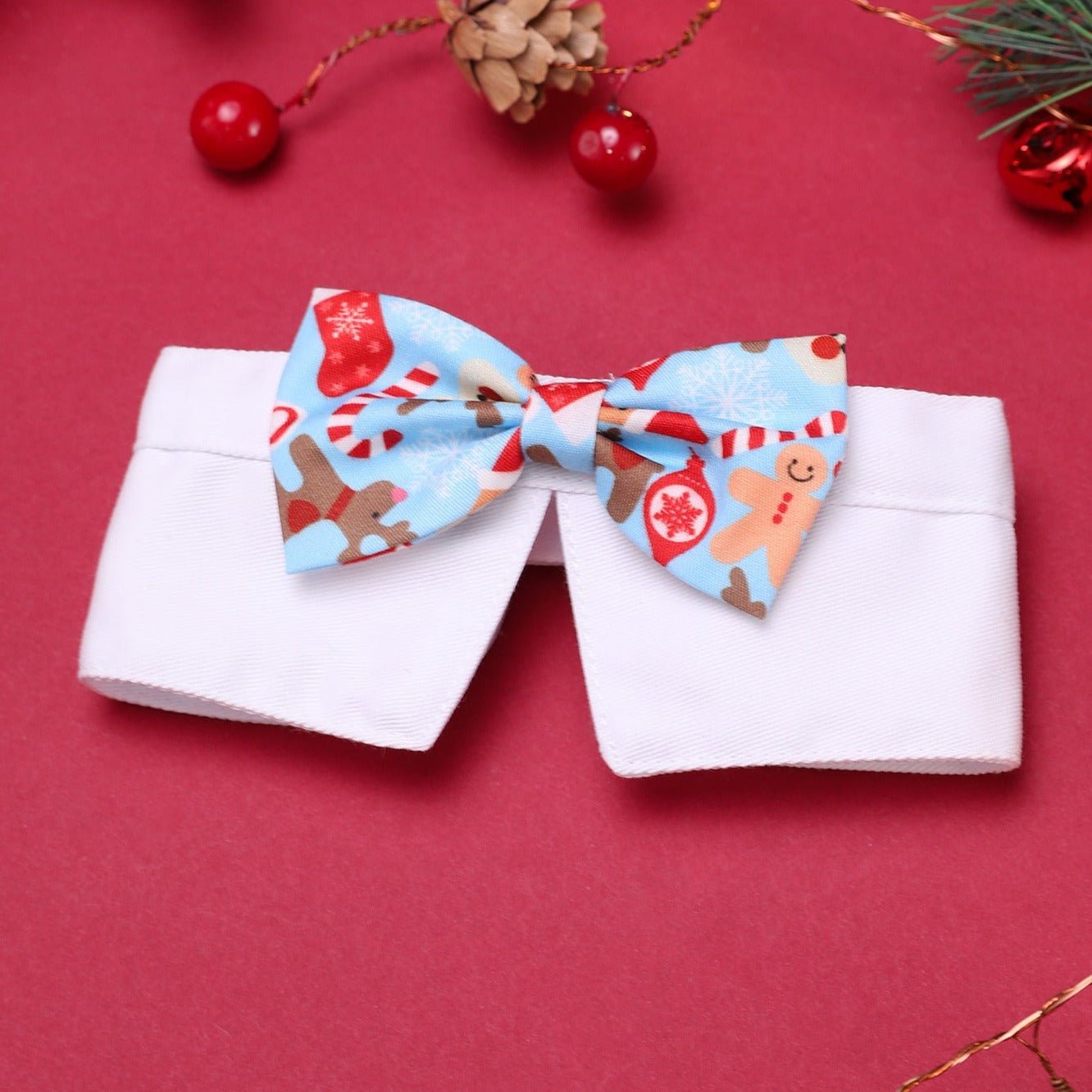 Christmas Dog Bow Tie Collar