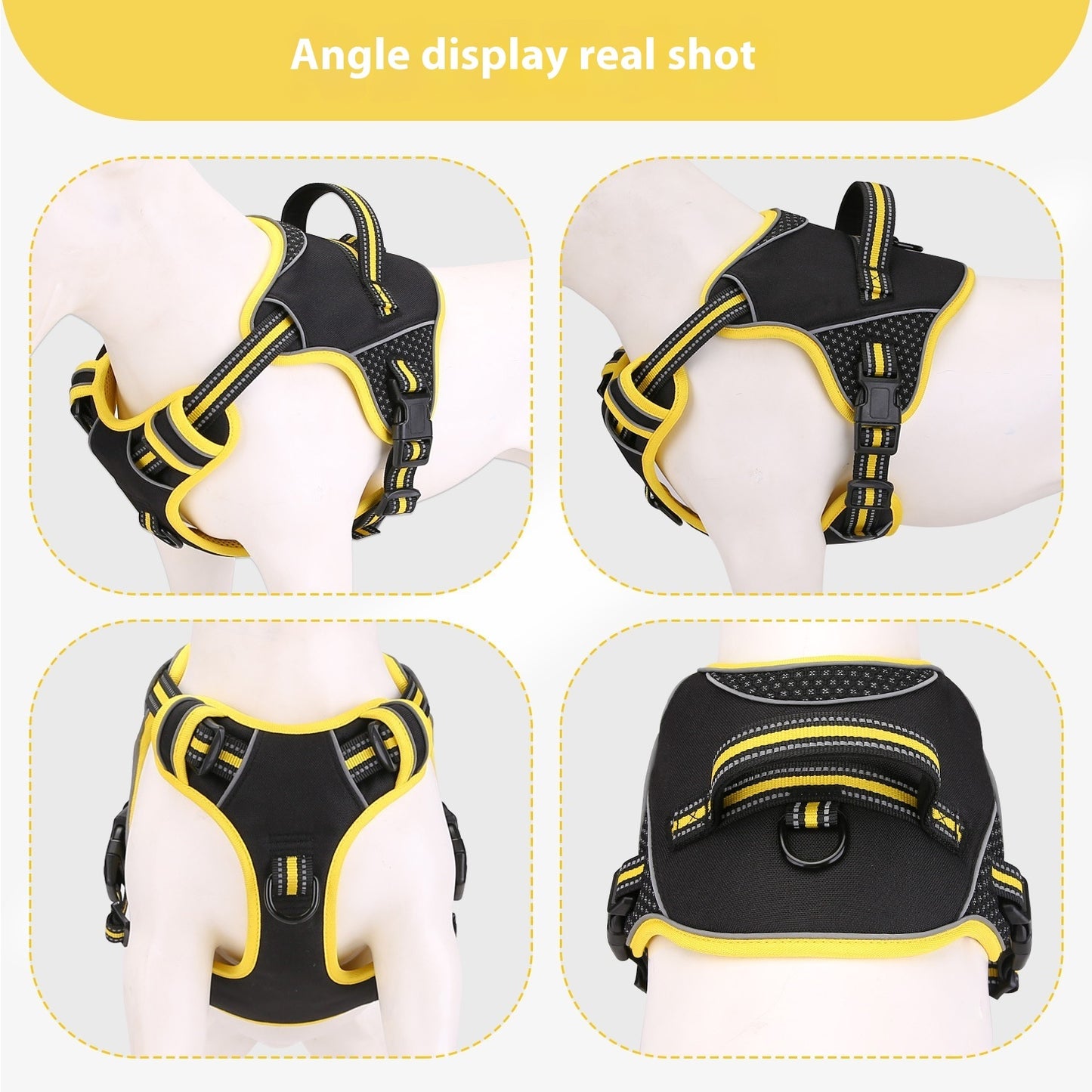 Dog Harness Set with Collar and Leash