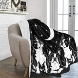 Midnight Boston Terrier Celestial Ultra-Soft Micro Fleece Blanket