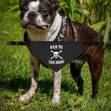 Bad to the Bone Pet Bandana Collar, Dog Outfit, Stylish Pet Accessory, Pet Costume, Halloween Dog Bandana, Cute Dog Gear