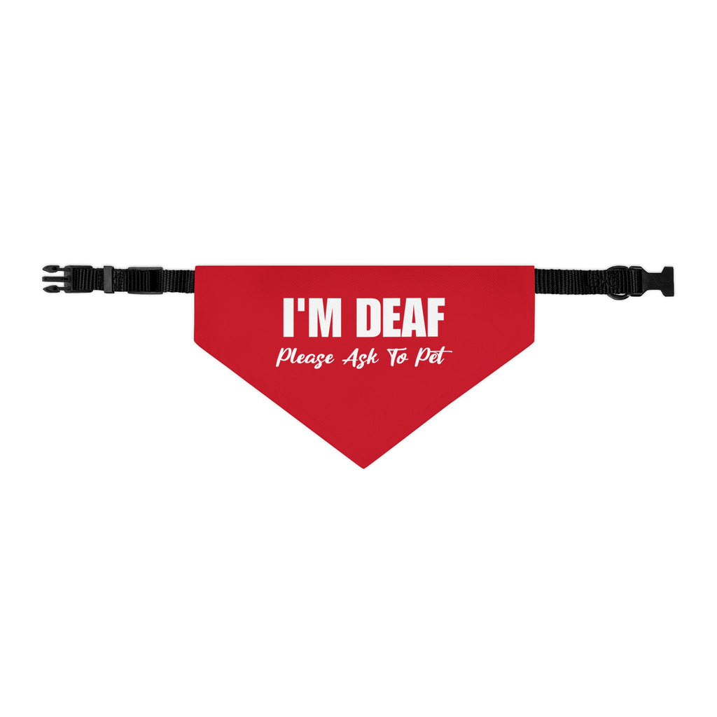 I'm Deaf Pet Bandana Collar