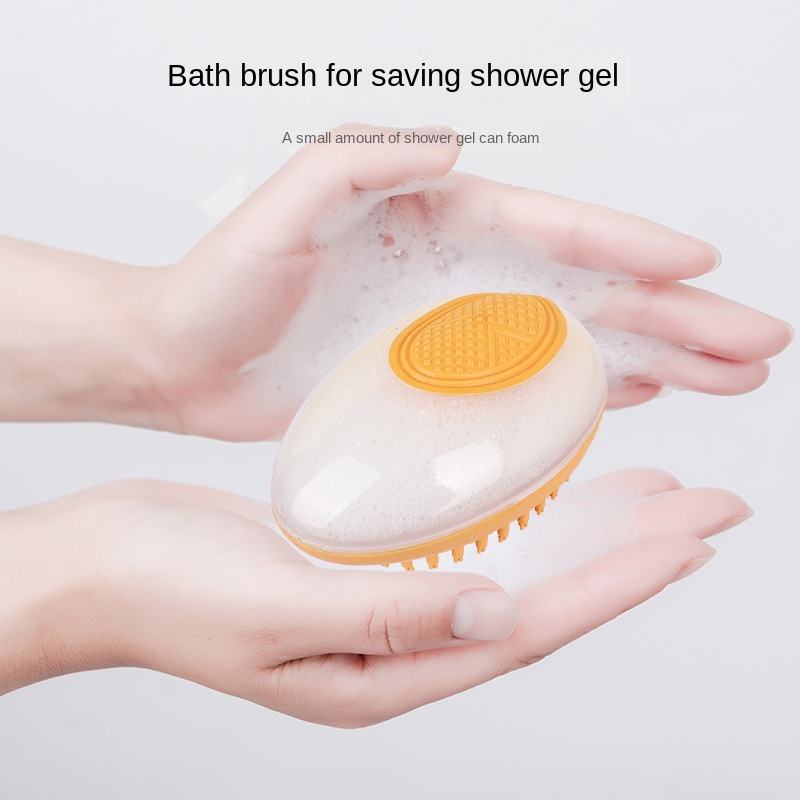 Dog Bath Brush 2-in-1 Pet SPA Massage Comb Soft Silicone Pets Shower Hair Grooming Comb Dog Cleaning Tool