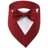 Dog Tuxedo Bow Tie Suit Bandana Triangular Binder