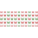 Christmas Boston Terrier Face Pattern Gift Wrapping Paper 58"x 22.8" (1 Roll)