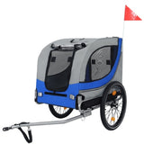 Large Bike Trailer For Dogs 120LB Capacity All-Terrain Pet Carrier