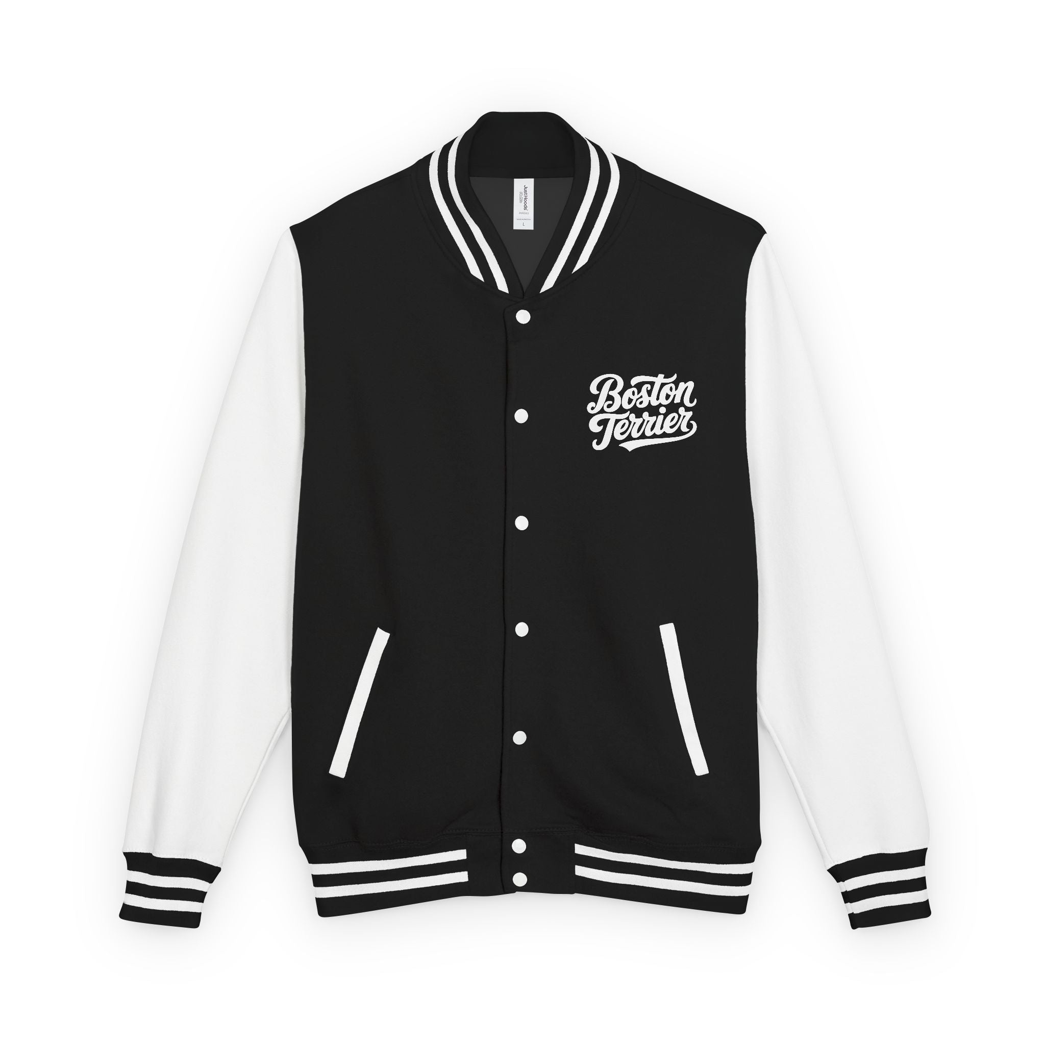 Boston Terrier Unisex Heavyweight Letterman Jacket - Stylish and Cozy