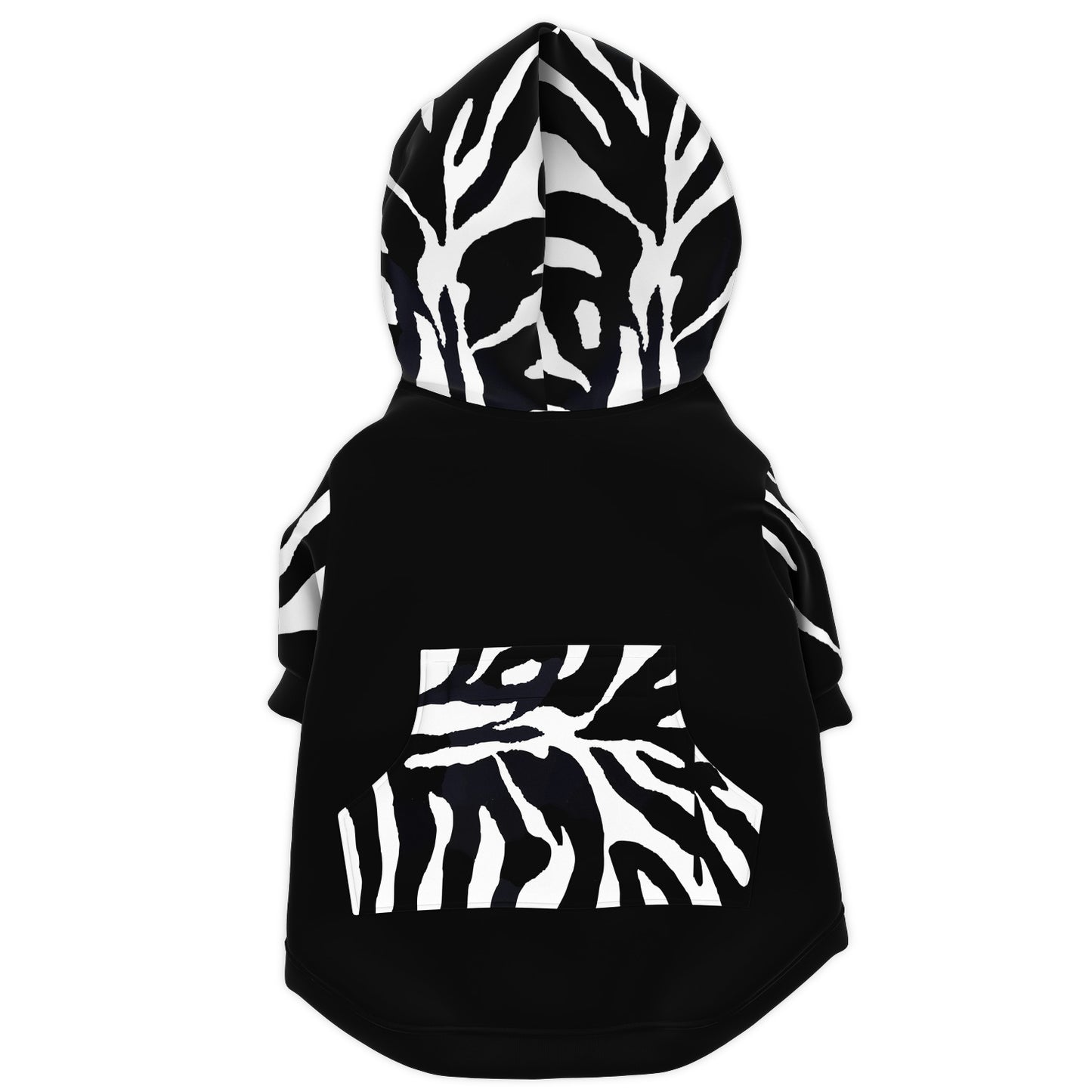 Dog Zip-Up Hoodie - Zebra