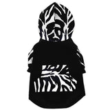 Dog Zip-Up Hoodie - Zebra