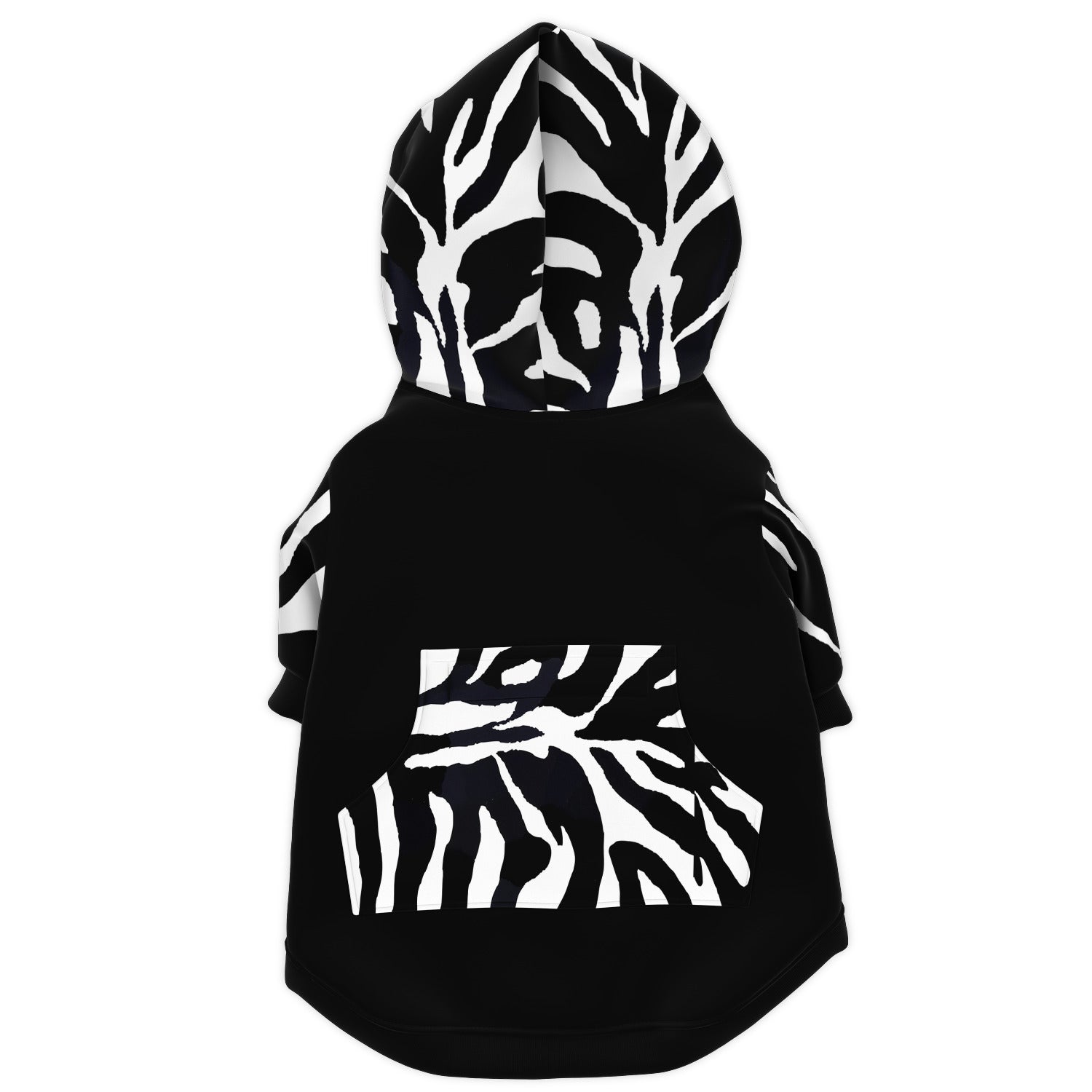 Dog Zip-Up Hoodie - Zebra