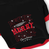 Retro Merry Christmas Dog Zip-Up Hoodie