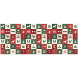 Boston Terrier Christmas Patchwork Gift Wrapping Paper 58"x 22.8" (1 Roll)