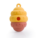 Beehive Honeycomb Slow Feeder Dog Toy . Reddish Yellow
