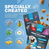 Hemp Calming Chews For Dogs Anxiety Relief Calming Treats With Melatonin Chamomile Extract Valerian Root