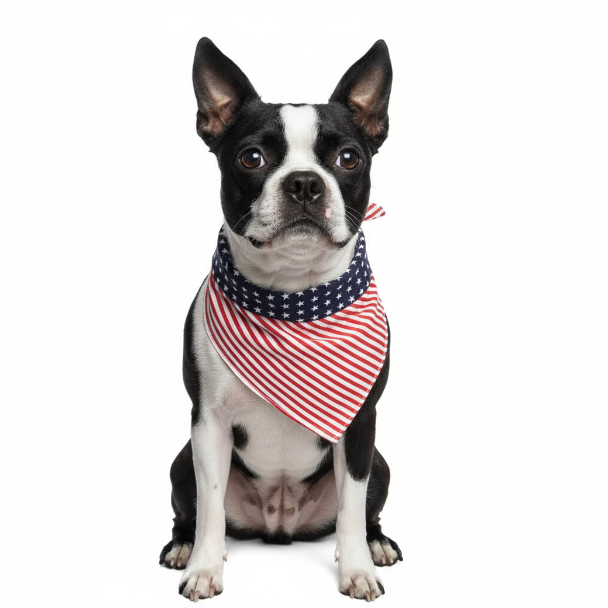 Reversible American Flag Dog Bandana