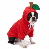 Apple Fruit Dog Hoodie .