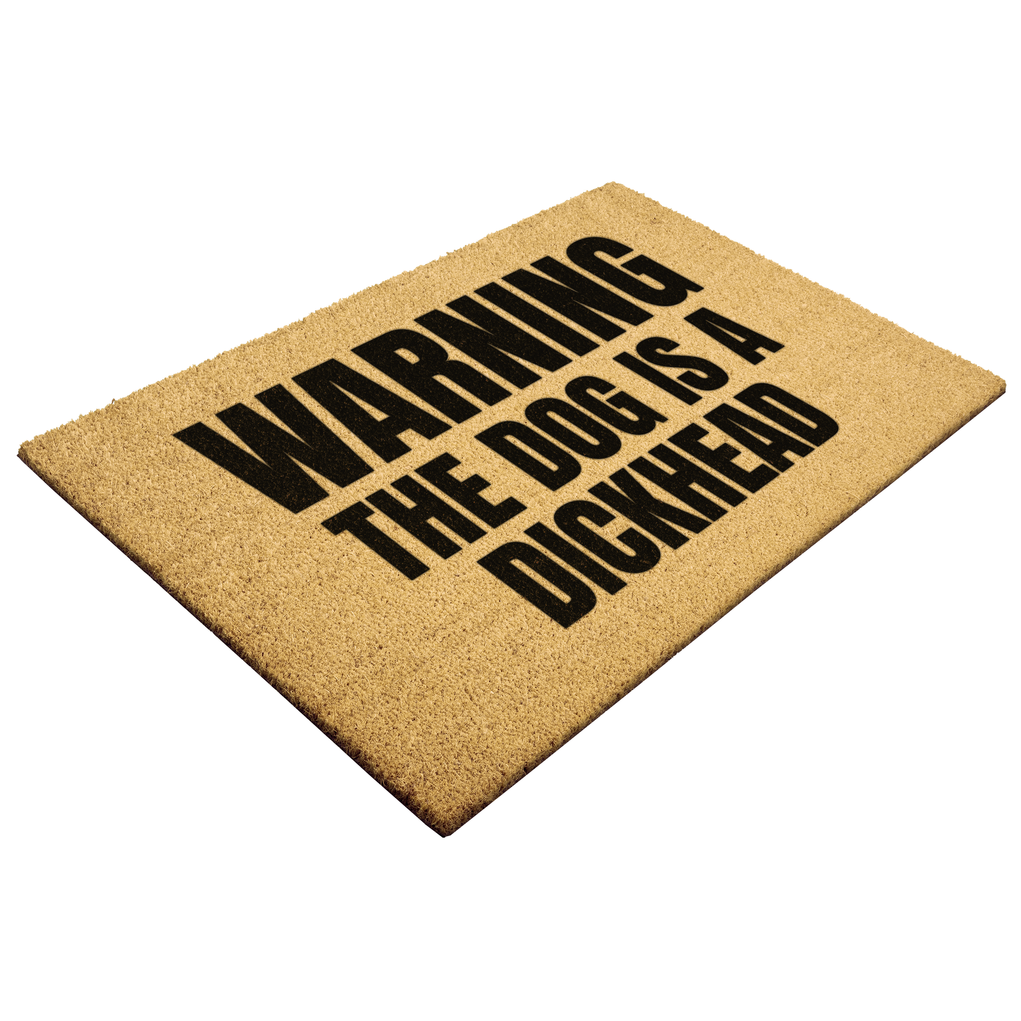 Beware_The_Dog_Is_A_Dickhead_Coir_Outdoo_Outdoor_Mat_Angle_Mockup.png