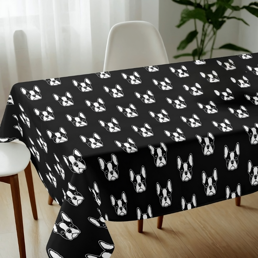 Bostie Faces Tablecloth for Birthdays Weddings Parties