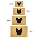 Bostie Face Silhouette Outdoor Mat