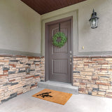 Boston Terrier Head Tilt Outdoor Mat