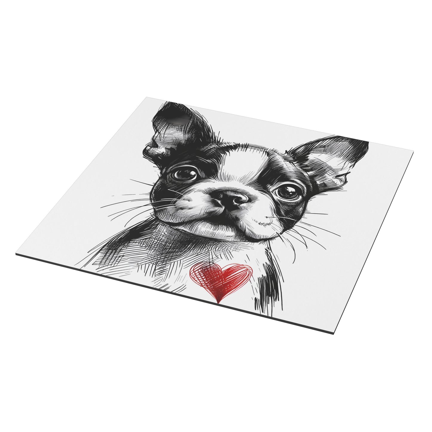 Boston Terrier Heart Magnet