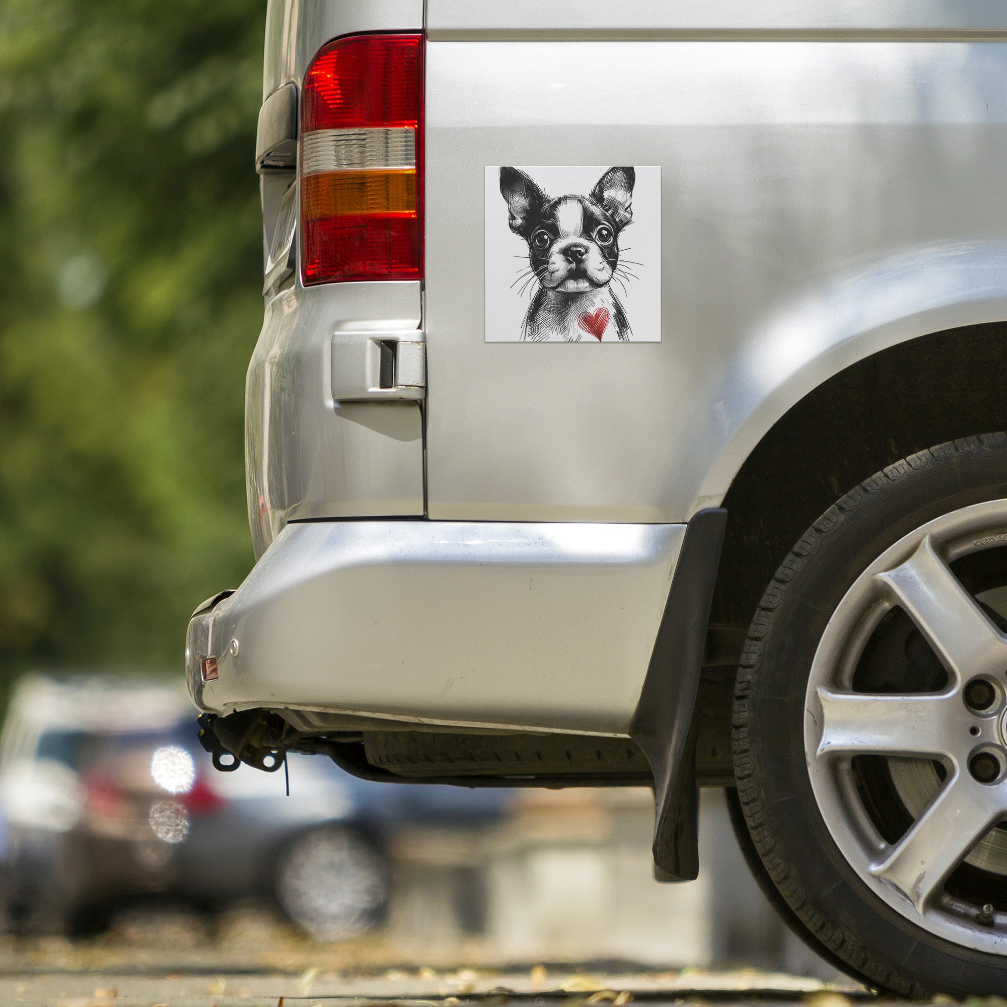 Boston Terrier Heart Magnet