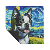 Boston Terrier Starry Night Magnet