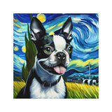 Boston Terrier Starry Night Magnet