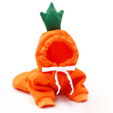 Carrot Vegetable Dog Hoodie .