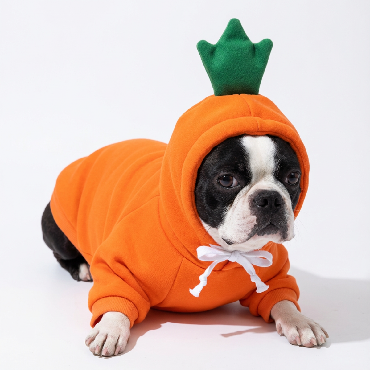 Carrot Vegetable Dog Hoodie .