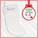 Custom Embroidered Dog Name Christmas Stocking