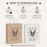 Personalized Dog Photo Gift Bag | Custom Pet Photo Keepsake Gift Bag | Reusable Gift Bag | Dog Lover Gift