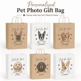 Personalized Dog Photo Gift Bag | Custom Pet Photo Keepsake Gift Bag | Reusable Gift Bag | Dog Lover Gift