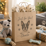 Personalized Dog Photo Gift Bag | Custom Pet Photo Keepsake Gift Bag | Reusable Gift Bag | Dog Lover Gift