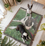 Custom Woven Blanket With Your Dog's Photo
