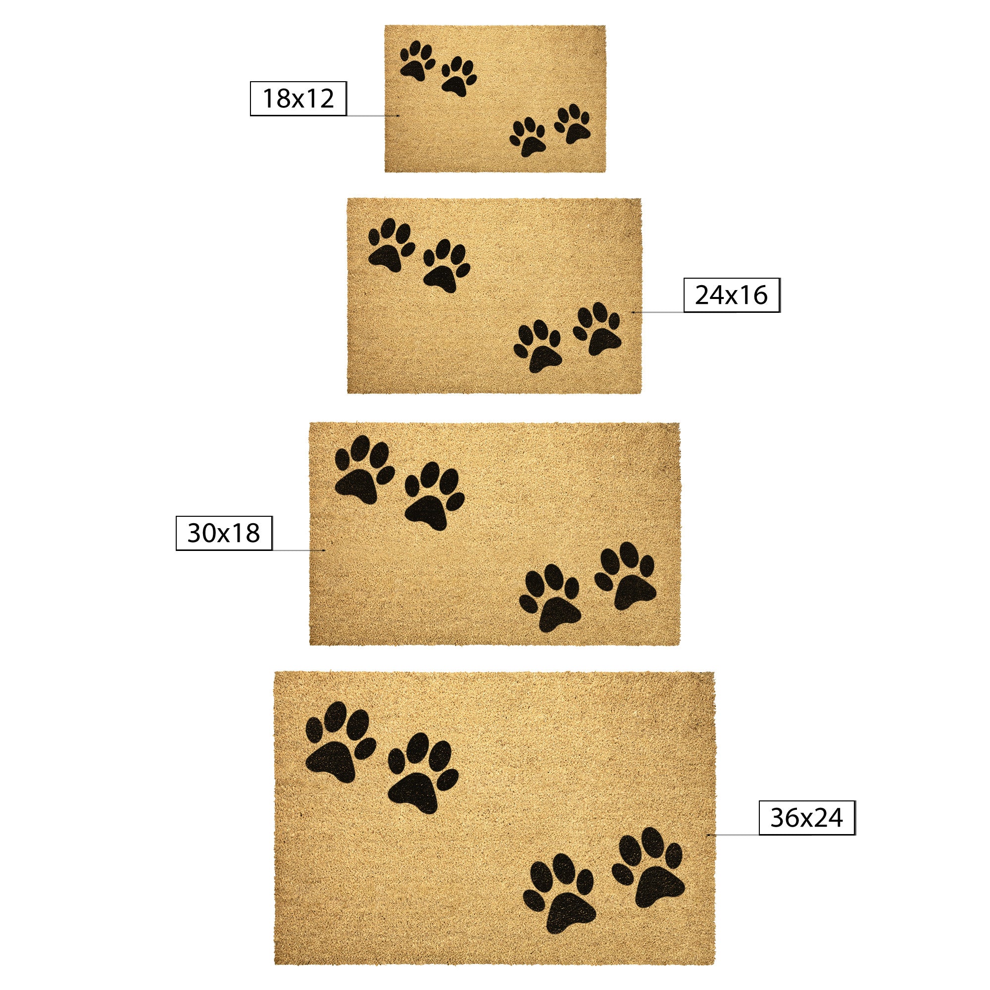 Dog Paws Outdoor Mat