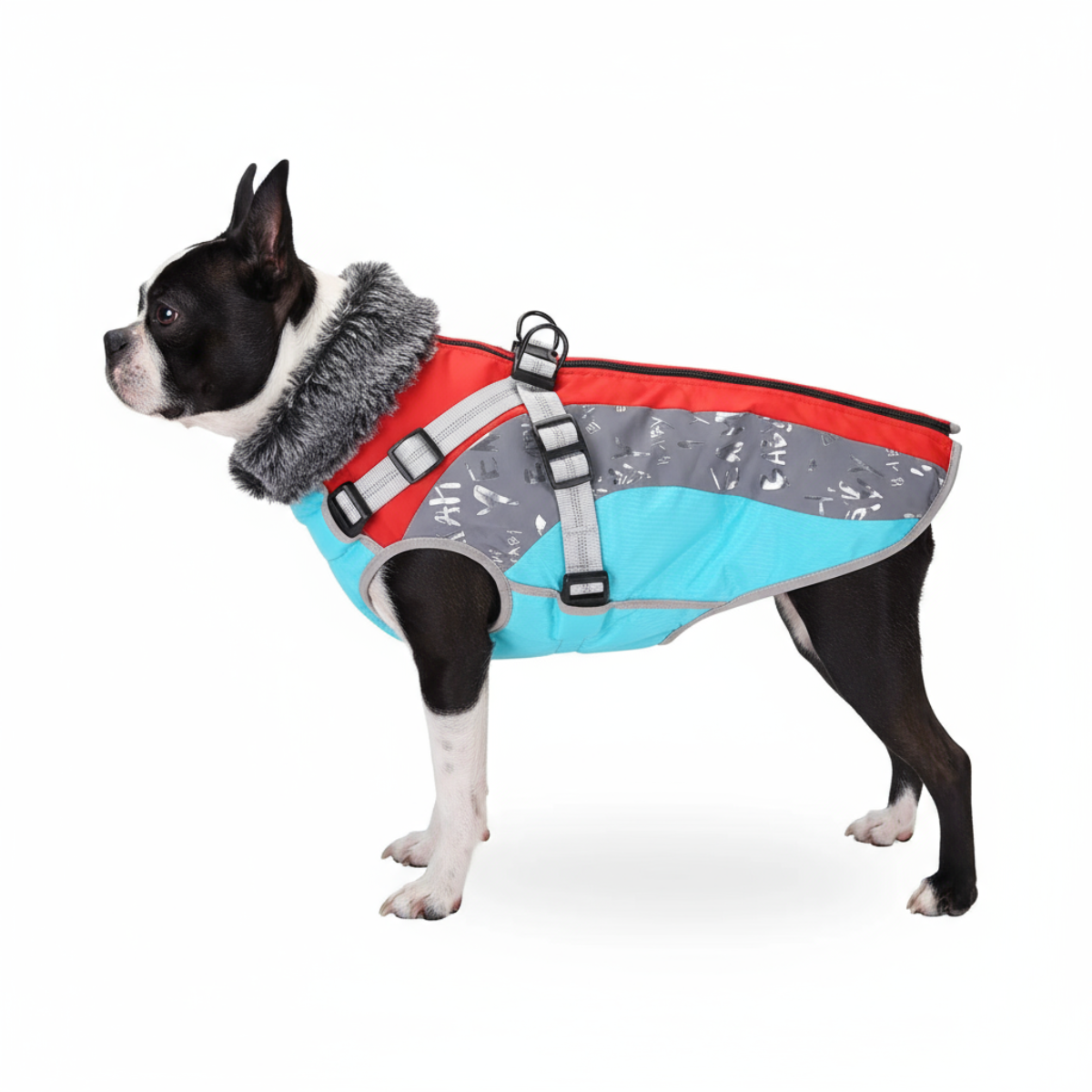 Dog Windproof Cotton-padded Polar Fleece Coat
