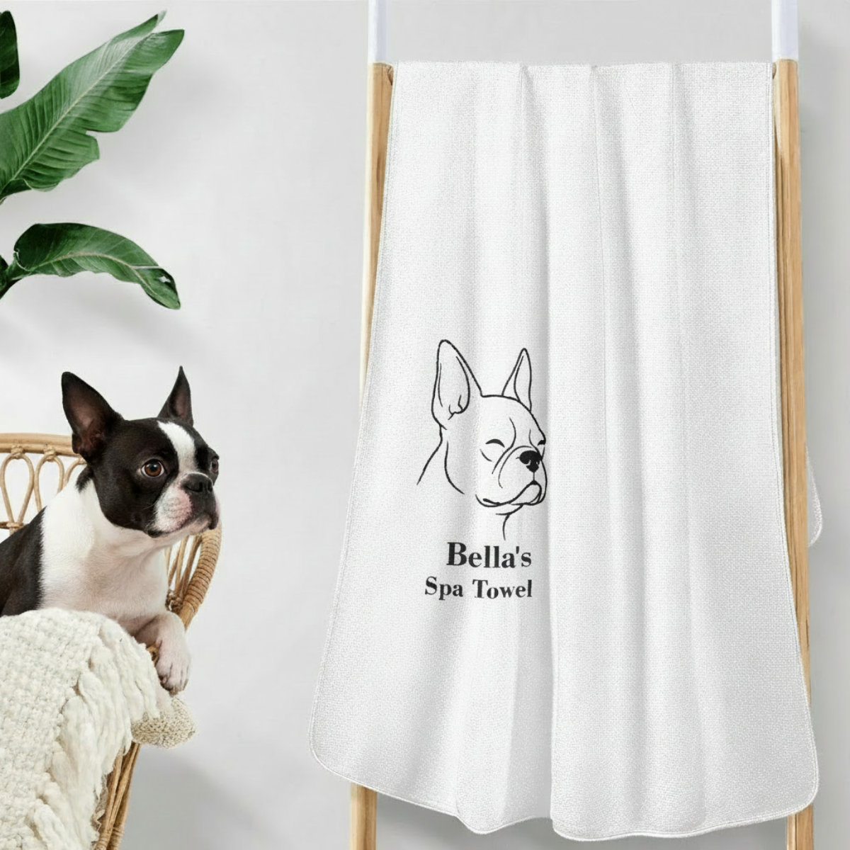 Custom Dog Spa Towel - Soft Microfiber Polyester