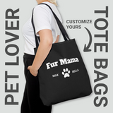 Personalized Tote Bag for Pet Lovers - Customizable with Your Pets' Names