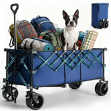 Foldable Wagon - Extra-long Heavy-duty Multi-functional Cart With Wheels