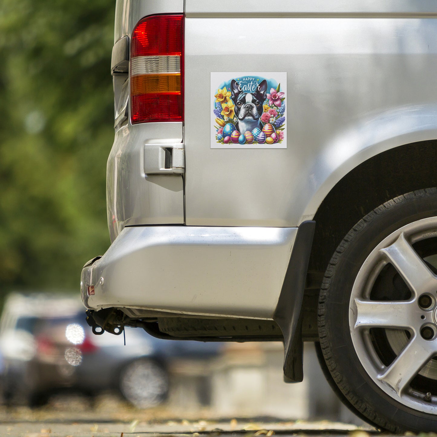 Happy Easter Boston Terrier Dog Magnet