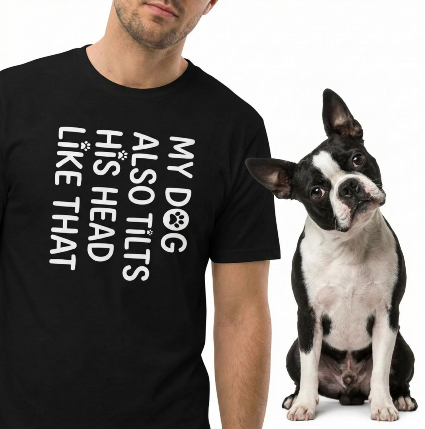 Funny Dog Shirt – My Dog Tilts His Head Like That – Cute Dog Mom Gift, Dog Lover Unisex T-Shirt .