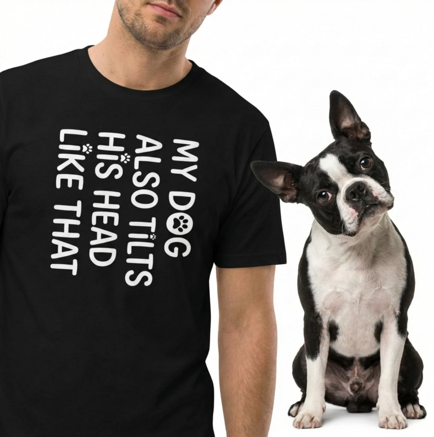 Funny Dog Shirt – My Dog Tilts His Head Like That – Cute Dog Mom Gift, Dog Lover Unisex T-Shirt .