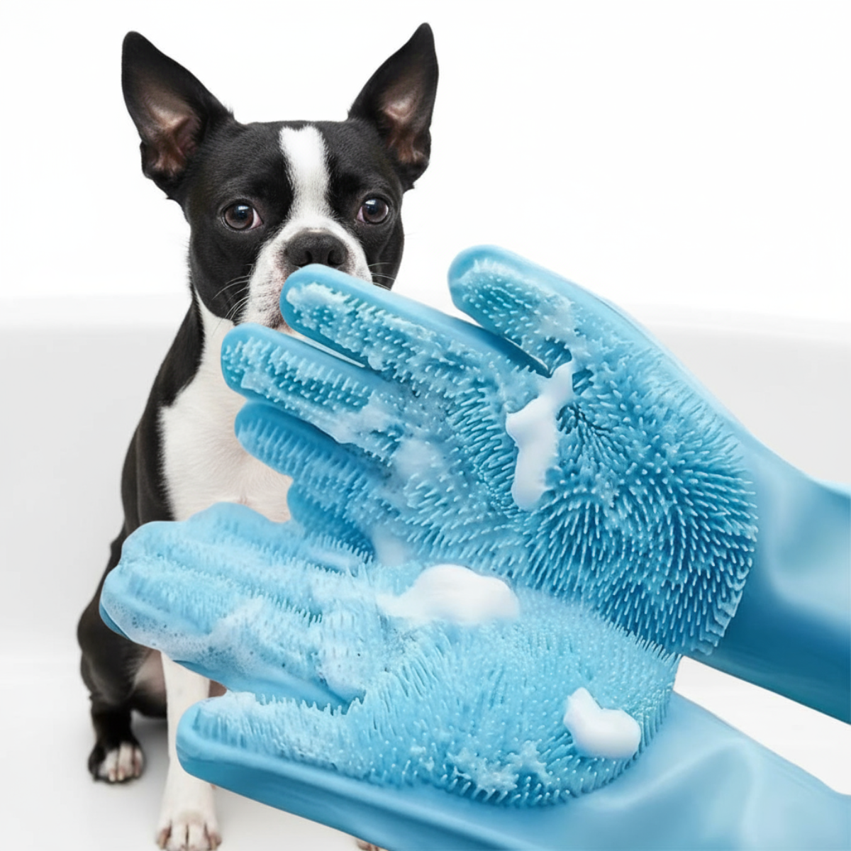 Pet Bath Massage Gloves
