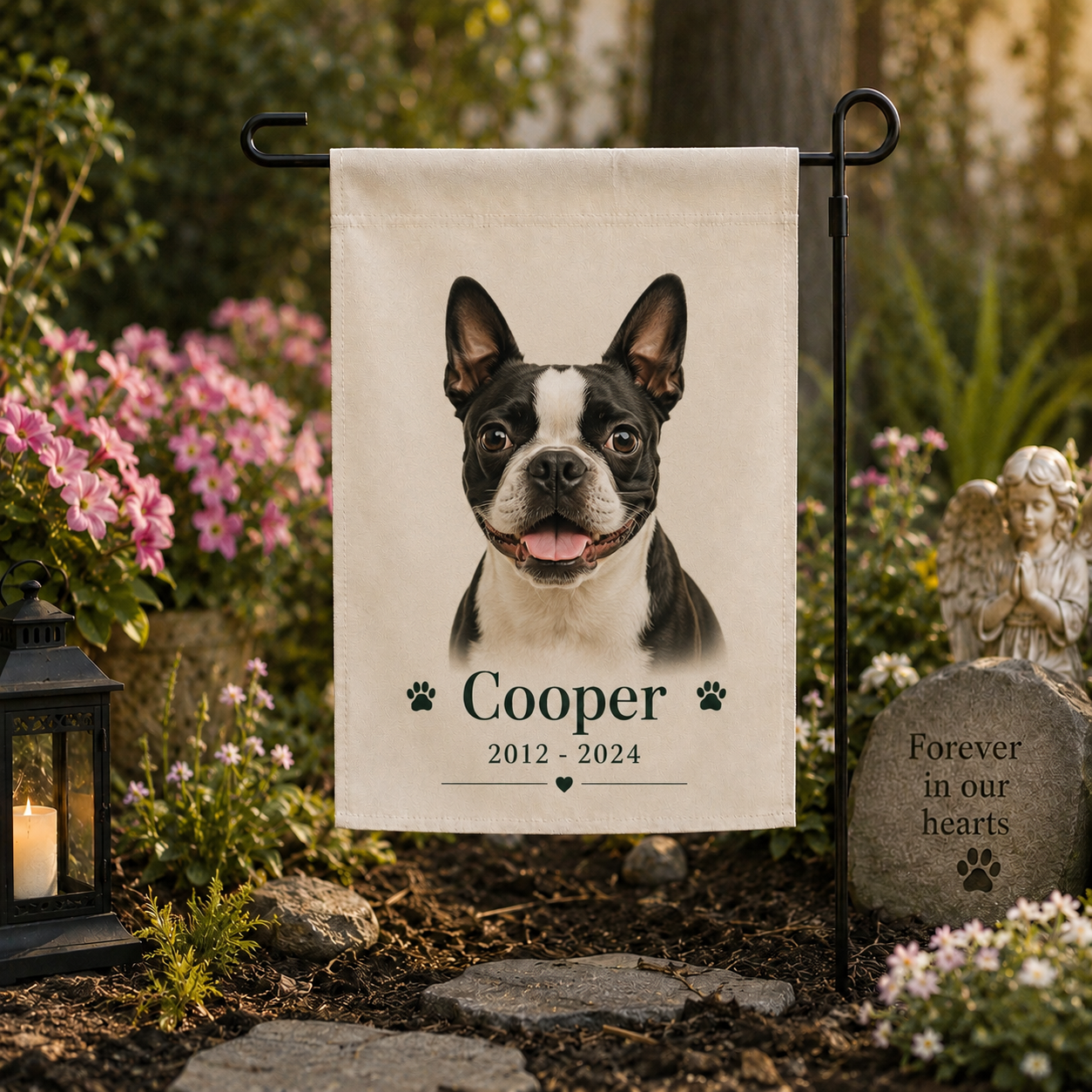 Pet Memorial Garden Flag