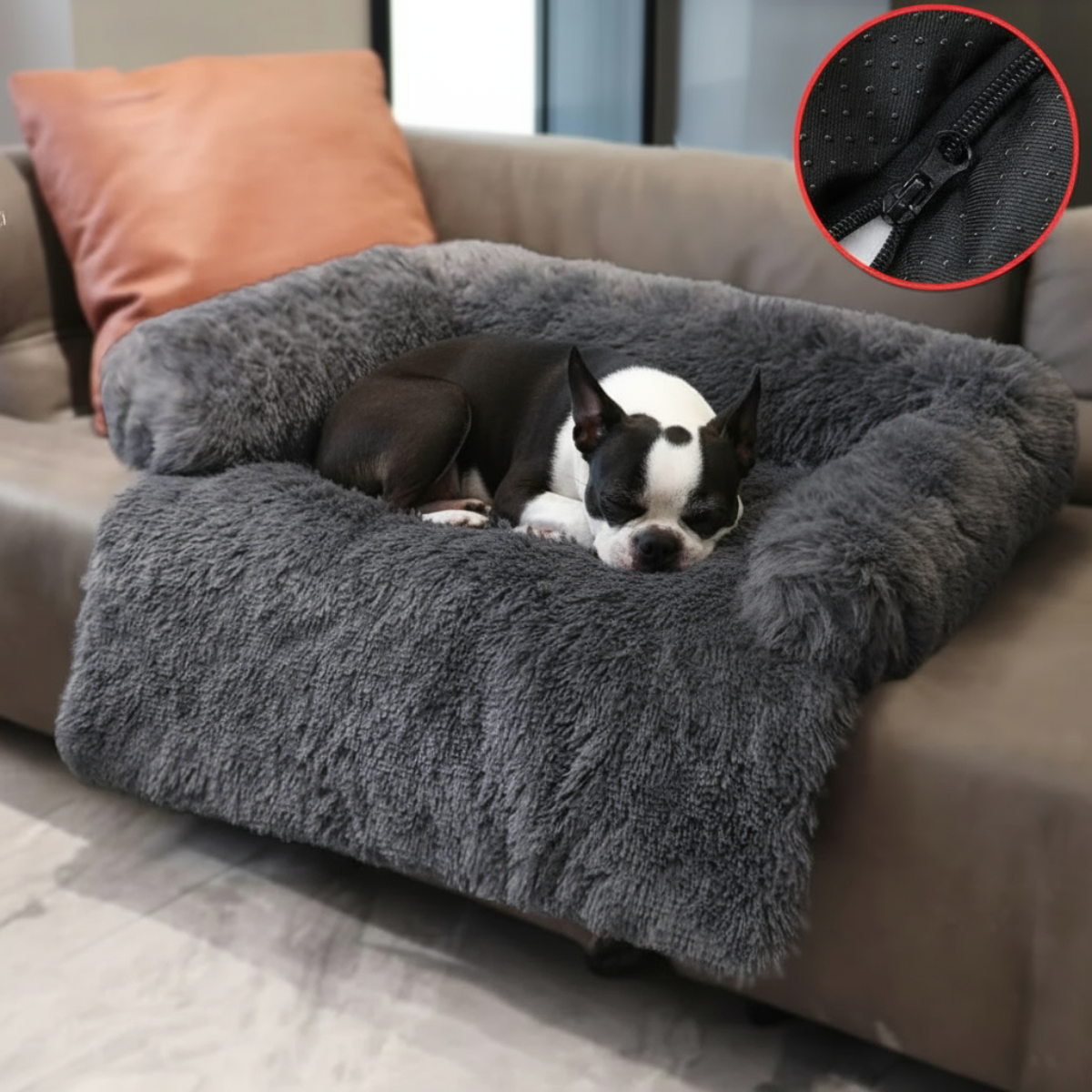 Plush Blanket Sofa Dog Bed