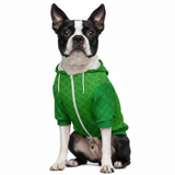 Dog Zip-Up Hoodie - St Patricks Day Leaves Clover