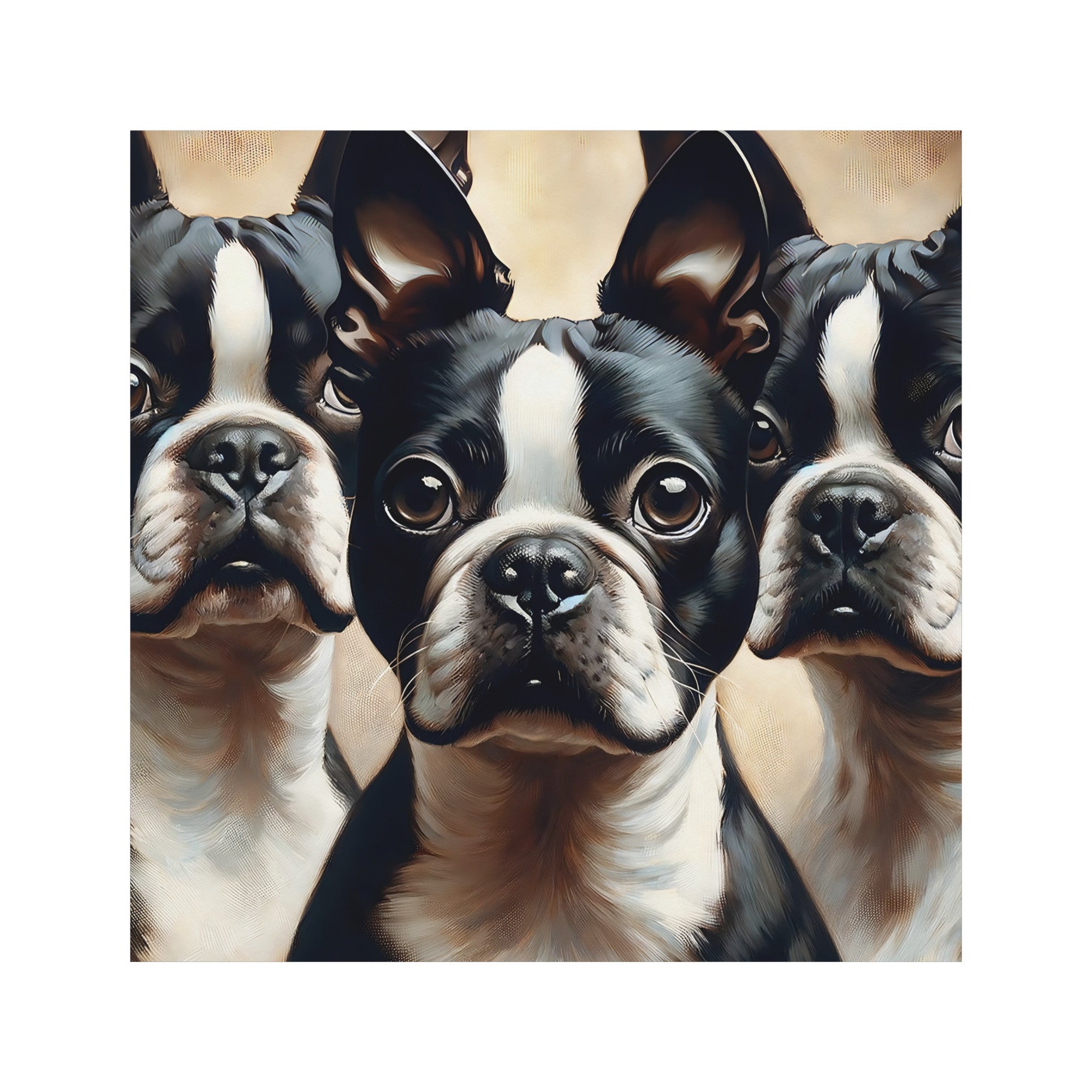 Three Boston Terriers Magnet